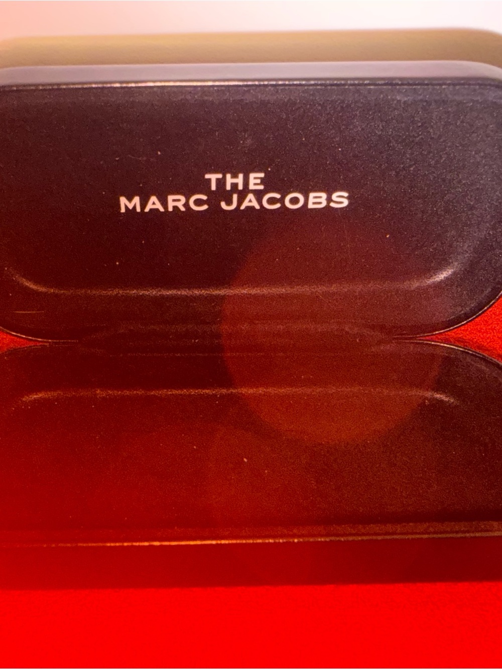 Marc Jacobs Black Eyewear Case with White Logo